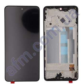 Дисплей Xiaomi Poco X4 Pro 5G/ Redmi Note 11 Pro OLED чорний + рамка