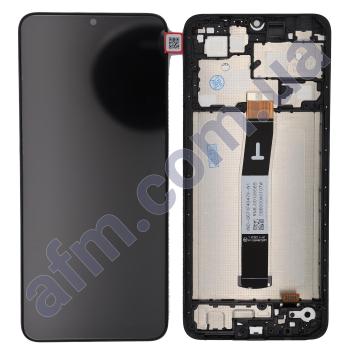 Дисплей Xiaomi Redmi 12C/ Redmi 11A/ Poco C55 чорний + рамка