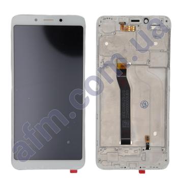 Дисплей Xiaomi Redmi 6/ Redmi 6A білий + рамка (с датчиком наближення)