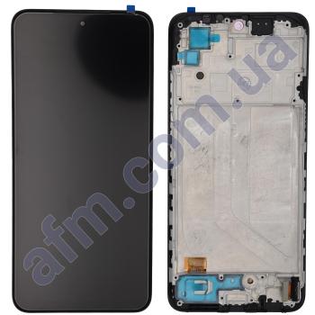 Дисплей Xiaomi Redmi Note 10 4G/ Redmi Note 10S/ Poco M5s OLED чорний + рамка
