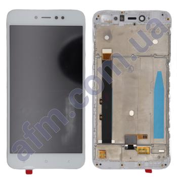 Дисплей Xiaomi Redmi Note 5A Prime/ Redmi Y1 3/ 32 4/ 64 Gb білий + рамка!