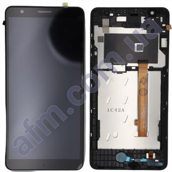 Дисплей ZTE Blade A31 Plus 2021 чорний + рамка!