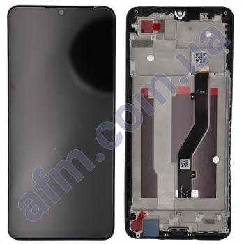 Дисплей ZTE Blade A72 4G чорний + рамка!