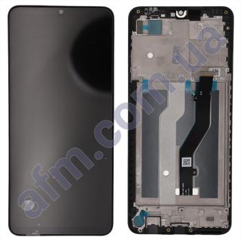 Дисплей ZTE Blade A72s чорний + рамка