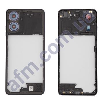 Середня частина (рамка корпуса) Motorola XT2421 Moto G04/ XT2421-8 G04s фіолетова + Скло камери
