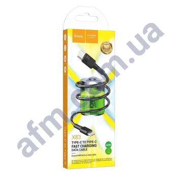 USB кабель Hoco X83 Type-C to Type-C 60W (1000mm) чорний