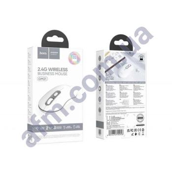 Мишка для комп'ютера бездротова Hoco GM21 сіра