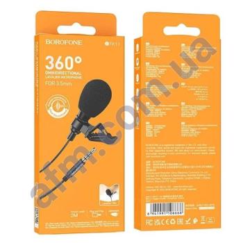 Микрофон Borofone BFK11 3.5мм чёрный