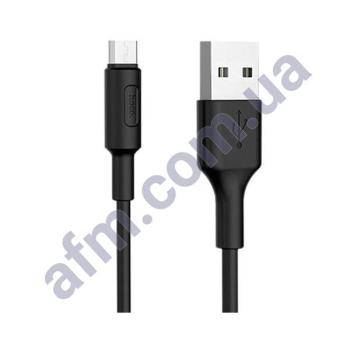 USB кабель Hoco X25 Soarer Micro USB (1000mm) чорний