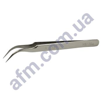 Пінцет вигнутий Aida V8/ 7Sa (Chrome Strong,  антикислотний)