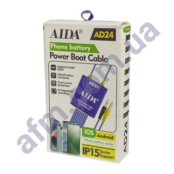 Кабелі для блоків живлення Aida AD24 з крокодилами та роз'ємами для підключення плат