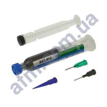 Паста BGA легкоплавкая Relife RL-404S в шприце 10мл,  138 гр. C