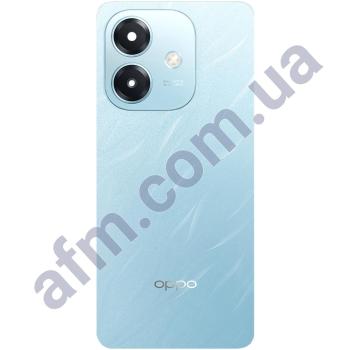 Задняя крышка Oppo A3x 4G голубая + стекло камеры