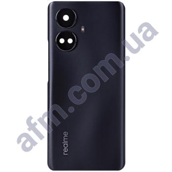 Задняя крышка Realme 10 Pro Plus чёрная + стекло камеры