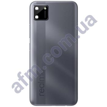 Задняя крышка Realme C11 серая + стекло камеры