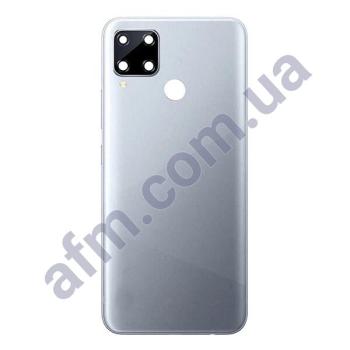 Задняя крышка Realme C12 серебряная + стекло камеры!