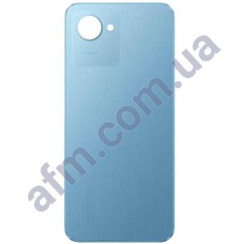 Задняя крышка Realme C30s голубая Stripe Blue