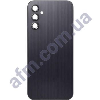Задняя крышка Samsung A145 Galaxy A14 чёрная + стекло камеры
