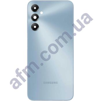 Задняя крышка Samsung M145 Galaxy M14 4G голубая Arctic Blue + стекло камеры
