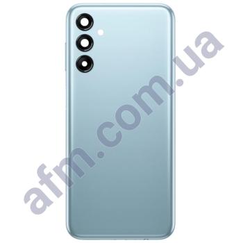 Задняя крышка Samsung M146 Galaxy M14 голубая Light Blue + стекло камеры