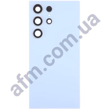Задняя крышка Samsung S928 Galaxy S24 Ultra синяя Titanium Blue + стекло камеры