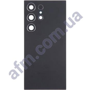 Задняя крышка Samsung S928 Galaxy S24 Ultra чёрная + стекло камеры
