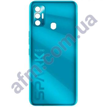 Задня кришка Tecno Spark 7 (KF6) блакитна Morpheus Blue