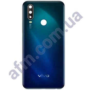 Задняя крышка Vivo Y15 чёрная + стекло камеры!