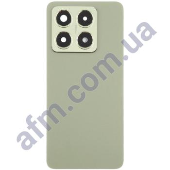 Задня кришка Xiaomi 14T зелена + Скло камери