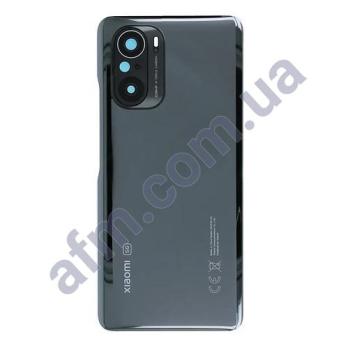 Задня кришка Xiaomi Mi11i/ Redmi K40 Pro чорна Cosmic Black + Скло камери 64MP