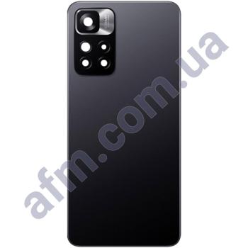 Задняя крышка Xiaomi Redmi Note 11 Pro Plus 5G чёрная Mysterious Black + стекло камеры