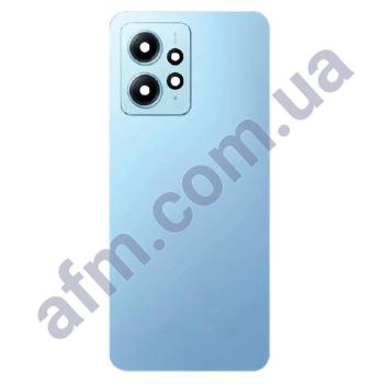 Задняя крышка Xiaomi Redmi Note 12 4G синяя Ice Blue + стекло камеры