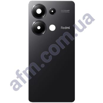 Задняя крышка Xiaomi Redmi Note 13 Pro 4G чёрная + стекло камеры
