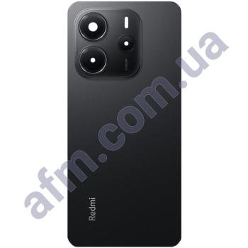 Задняя крышка Xiaomi Redmi Note 14 4G чёрная + стекло камеры
