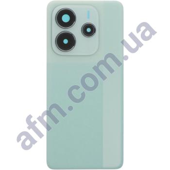 Задняя крышка Xiaomi Redmi Note 14 5G зелёная + стекло камеры