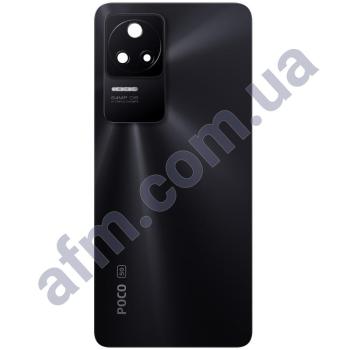 Задняя крышка Xiaomi Poco F4/ Redmi K40S серая Night Black + стекло камеры