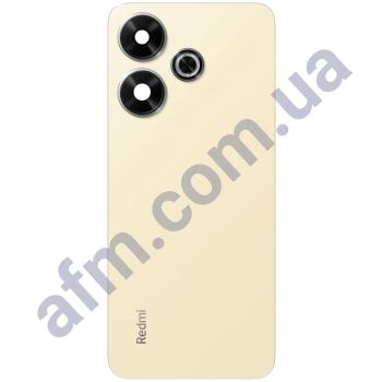 Задняя крышка Xiaomi Redmi 13 золотая + стекло камеры
