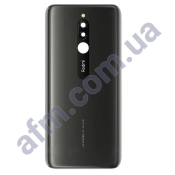 Задняя крышка Xiaomi Redmi 8 чёрная Onyx Black + стекло камеры