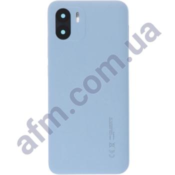 Задняя крышка Xiaomi Redmi A1/ A2 Light Blue голубая + стекло камеры