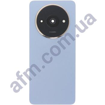 Задняя крышка Xiaomi Redmi A3 голубая Star Blue + стекло камеры