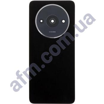 Задняя крышка Xiaomi Redmi A3 чёрная Midnight Black + стекло камеры