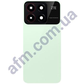 Задняя крышка ZTE Blade A35 зелёная + стекло камеры