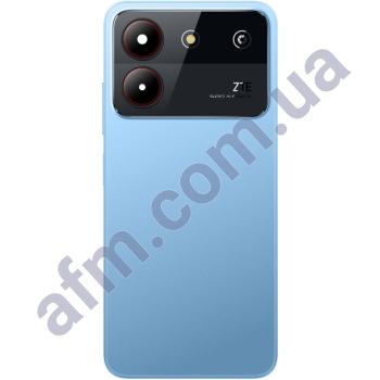 Задняя крышка ZTE Blade A54 голубая + стекло камеры