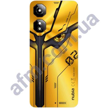 Задняя крышка ZTE Nubia Neo 2 жёлтая + стекло камеры